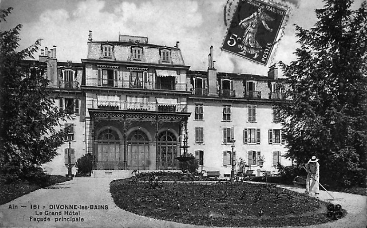 Divonne les Bains. Le Grand Hôtel, façade principale_0