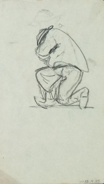 Etude d'homme accroupi_0
