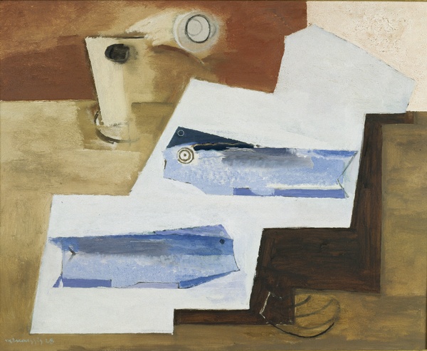Les poissons bleus, Louis Marcoussis, 1928