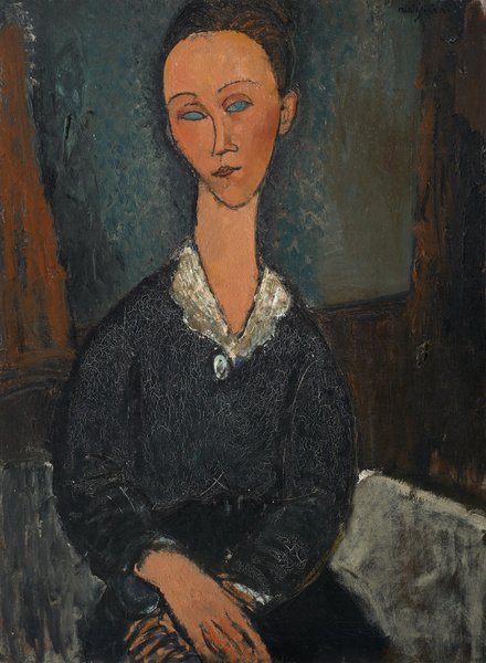 Femme au col blanc ; Portrait de Lunia Czechowska (Titre attribué)_0