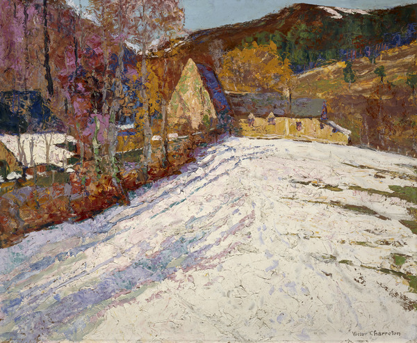 Neige au Breuil, Victor Charreton, avant 1914