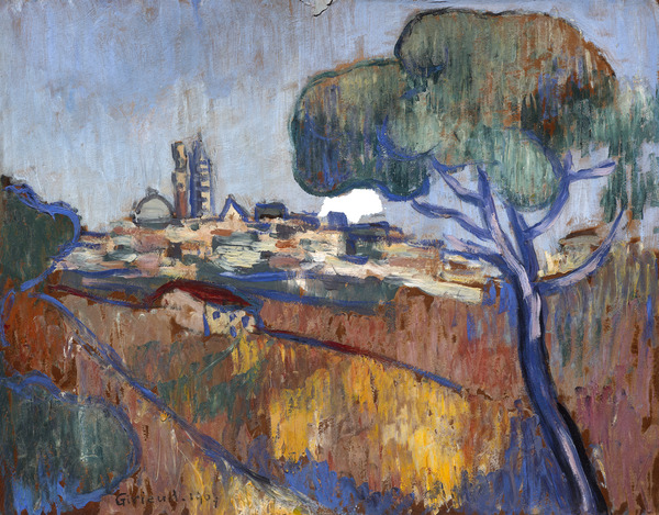 Paysage d'Italie (Sienne) ; Paysage de Provence (Titre attribué), Pierre Girieud, 1907
