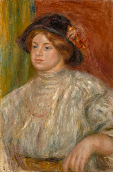 Jeune femme au chapeau ; Gabrielle au chapeau (Ancien titre)_0