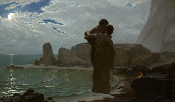 Héro et Léandre, Louis Marie Baader, 1866