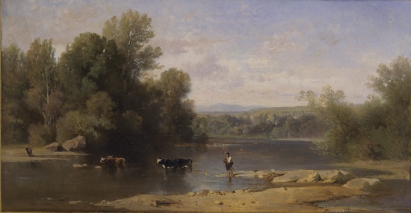 Les bords de l'Allier, Jean-Achille Benouville, vers 1885-1886