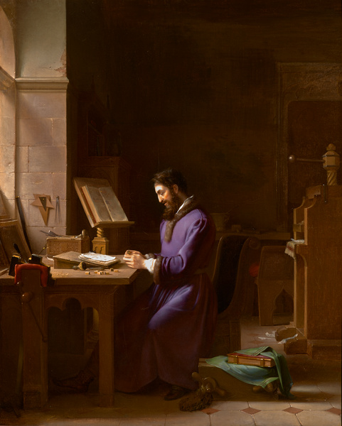 Gutenberg inventant l'imprimerie, Jean-Antoine Laurent, 1831
