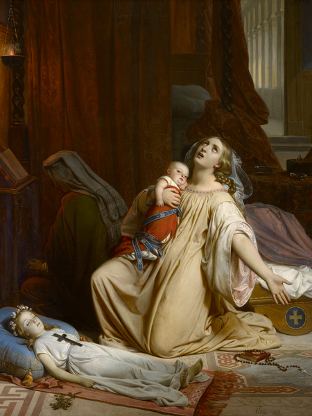 Episode de la peste à Florence, François Edouard Picot, 1839