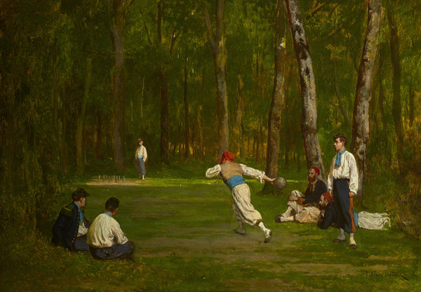 Soldats jouant aux quilles, Alexandre Protais, 19e siècle