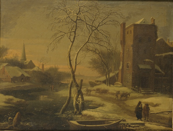 Paysage ; effet de neige, Хейль (Гейль), Даниель ван