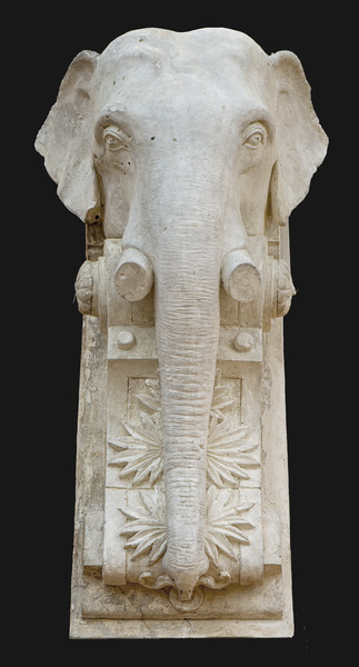 Tête d'éléphant, Urbain Basset, 1907