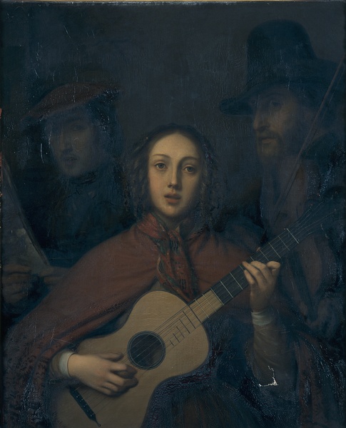Musiciens ambulants, Edmé Jean Pigal, 1850