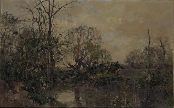 Paysage, effet d'automne, Pierre Emmanuel Damoye, 1882