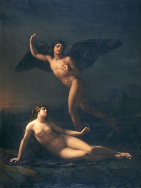 Psyché abandonnée par l'Amour, Pierre-Louis Delaval, 1819