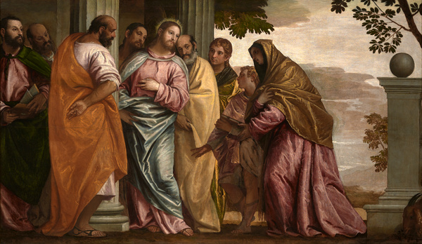 Le Christ rencontrant la femme et les fils de Zébédée ; Jésus-Christ guérissant la femme hémoroïsse (Ancien titre)_0