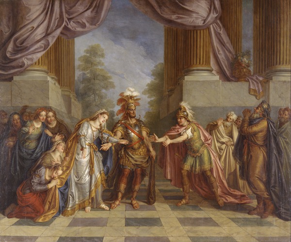 Hercule ramène Alceste des enfers à son époux Admète ; Hercule et Alceste (Ancien titre), Charles Antoine Coypel, 1750