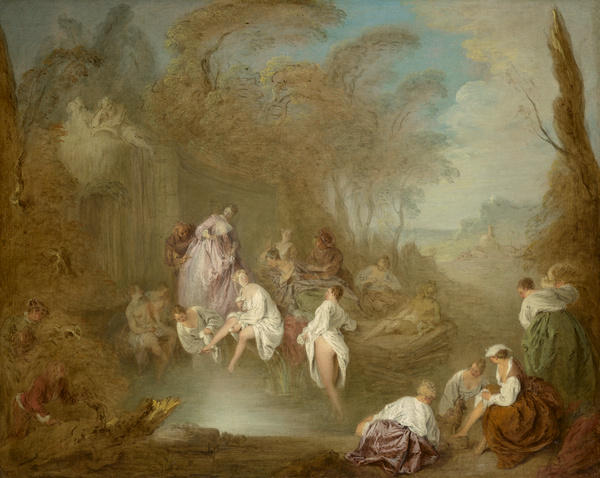 Baigneuses dans un parc_0