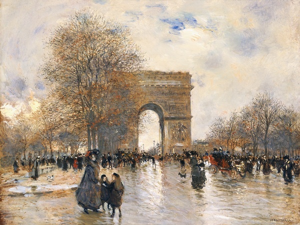 L'Arc de Triomphe, effet d'automne_0