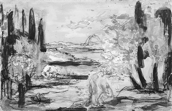 Paysage, René Piot, 20e siècle