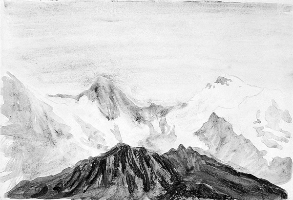 Paysage<tab>de montagne, René Piot, 20e siècle