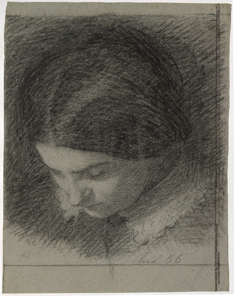 Portrait de Mlle Nathalie Fantin-Latour ; Tête de jeune fille penchée (Autre titre)_0