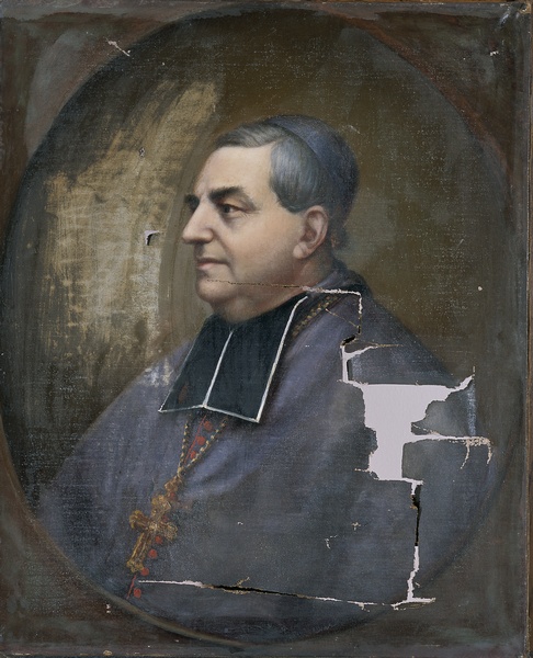 Portrait de Justin Paulinier, évêque de Grenoble ; Portrait d'ecclesiastique (Ancien titre)_0