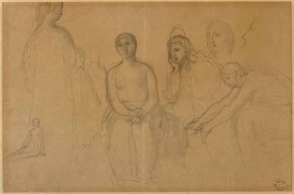 Personnages assis et debout, Pierre Puvis de Chavannes, 19e siècle