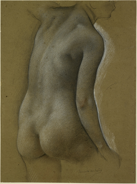 Torse de femme vue de dos, Jean Jules Antoine Lecomte du Nouÿ, 19e siècle