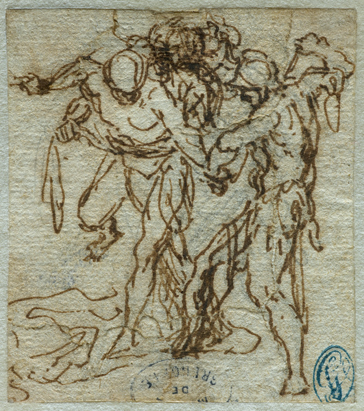 Groupe de figures ; Jacob luttant avec l'ange (Ancien titre) ; Mise en croix (Autre titre)_0