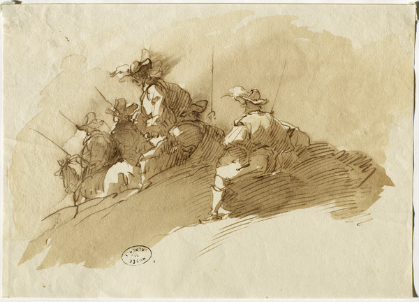 Cavaliers ; Quatre cavaliers (Ancien titre), Giuseppe Bernardino Bison, 18e siècle