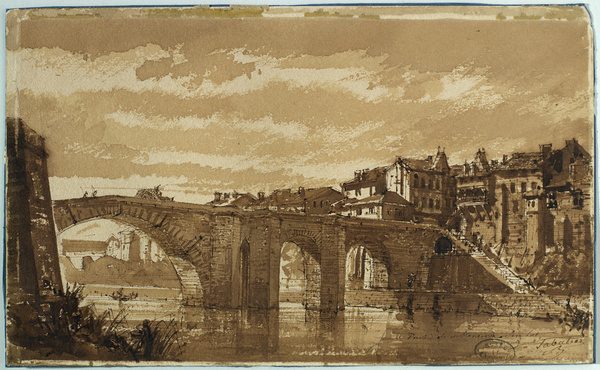 Pont de Villeneuve-sur-Lot, François-Victor Sabatier, 19e siècle