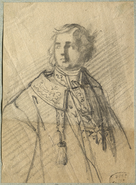 Homme en costume de cour, Dominique Papety, 19e siècle