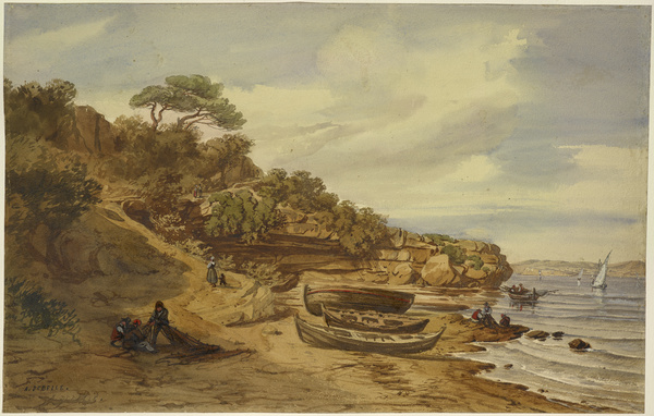 Bords de la Méditerranée, Alexandre Debelle, 19e siècle
