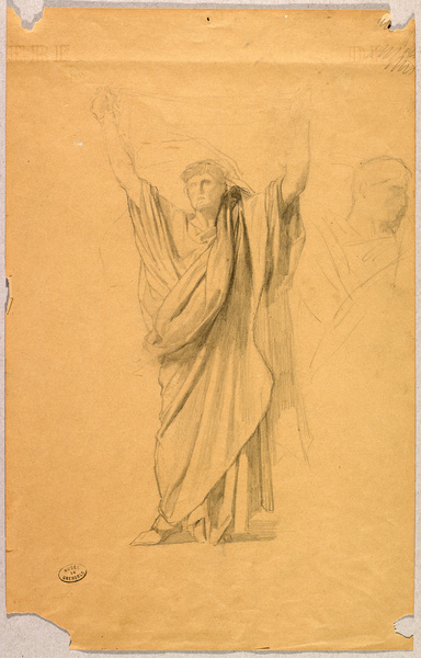 Apôtre et étude de figure ; Apôtre (Ancien titre), Jules Elie Delaunay, 1861