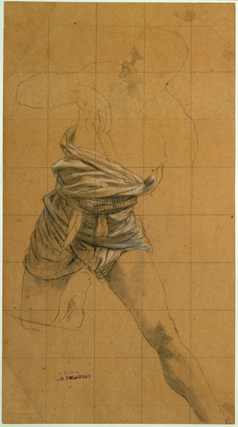 Torse de rameur ; Torse de rameur (étude pour le Panthéon) (Ancien titre), Jules Elie Delaunay, vers 1874