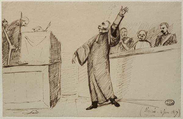 Une audience correctionnelle, Prosper Mérimée, 1857