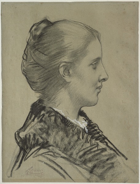 Portrait de jeune fille ; Portrait de jeune femme (Ancien titre), Henri-Lucien Doucet, 19e siècle