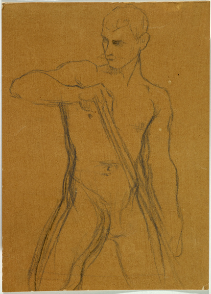 Torse de rameur (étude pour le Panthéon), Jules Elie Delaunay, 1874-1884