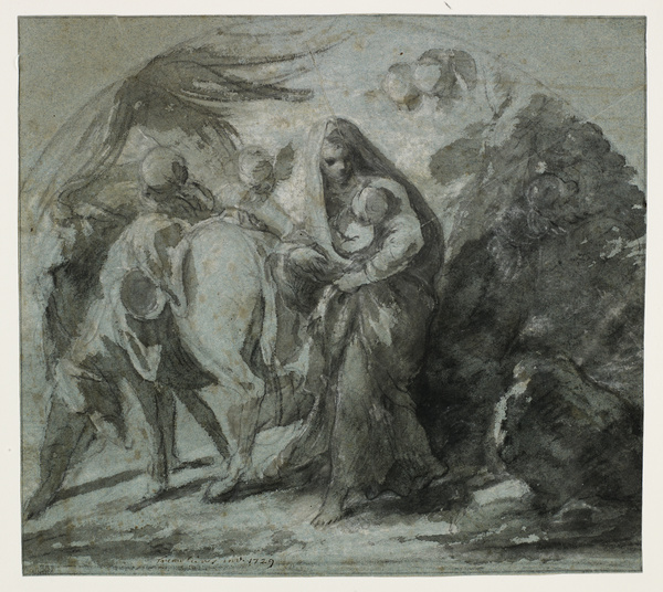 La Fuite en Egypte, Пьер Шарль Тремольер, 1729