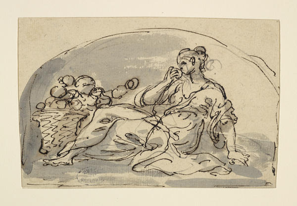 Femme aux fruits (Allégorie du goût), Joseph François Parrocel, 18e siècle