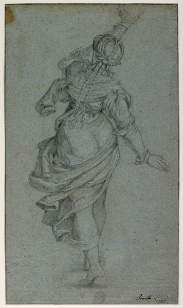 Figure féminine vue de dos en train de courir ; Danseuse vue de dos (Ancien titre)_0
