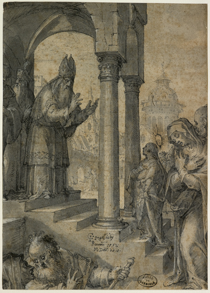Présentation de la Vierge au Temple, Caspar Freisinger, 16e siècle