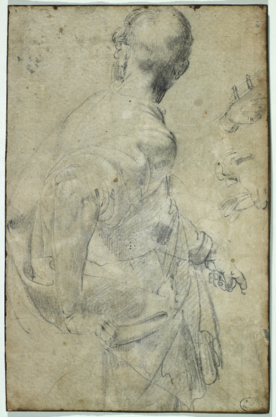 Homme assis vu de dos, Aurelio Lomi, 16e siècle