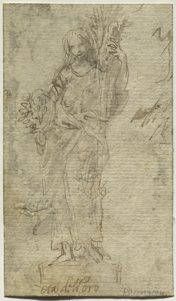 Allégorie de l'âge d'Or ; Cérès (Ancien titre), Giovanni Andrea Sirani, 17e siècle