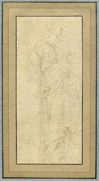 Femme en costume antique, Girolamo Da Carpi, 16e siècle