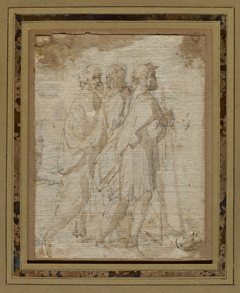 Trois pélerins ; Trois hommes en marche (les pélerins d'Emmaüs) (Ancien titre)_0