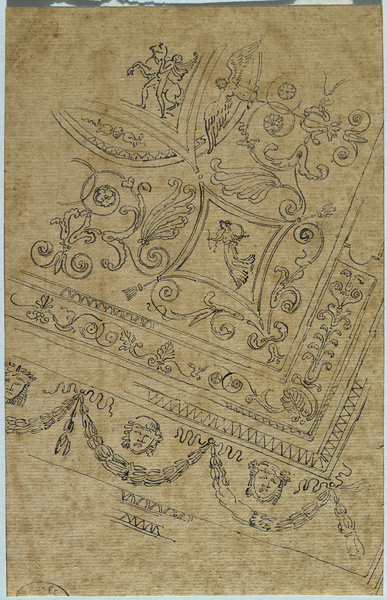 Angle de plafond (étude), Giuseppe Manocchi, 18e siècle