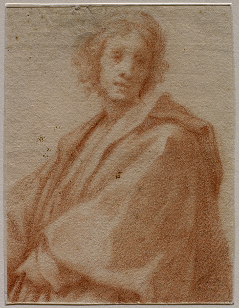 Homme en buste drapé ; Personnage à mi-corps (Ancien titre), Matteo Rosselli, 16e siècle