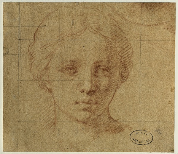 Tête de jeune fille, Pompeo Girolamo Batoni, 18e siècle