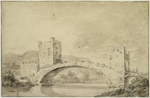 Le Ponte Salario ; Pont fortifié (Ancien titre), Jan Wils, 17e siècle