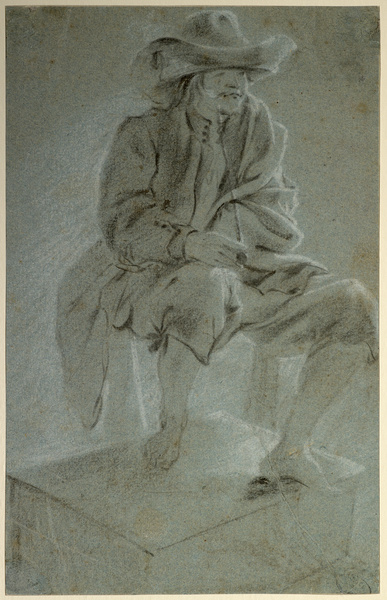 Homme assis, Gerrit Berckheyde, 17e siècle